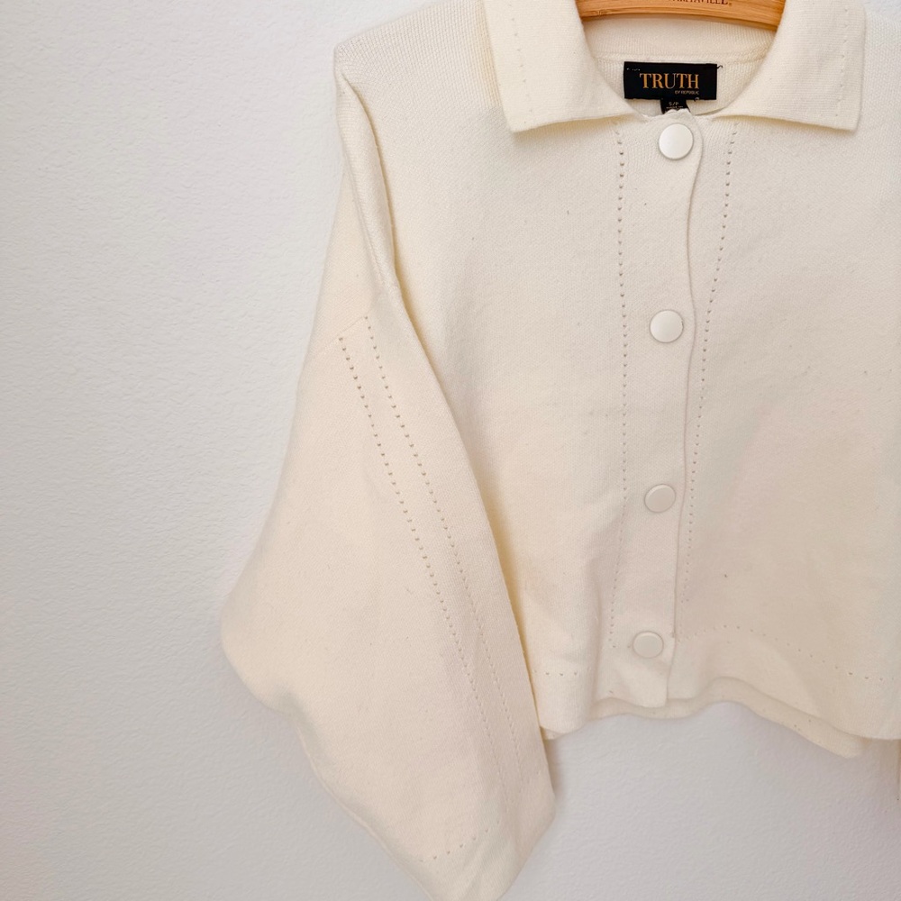 Truth Ivory Button-Up Jacket